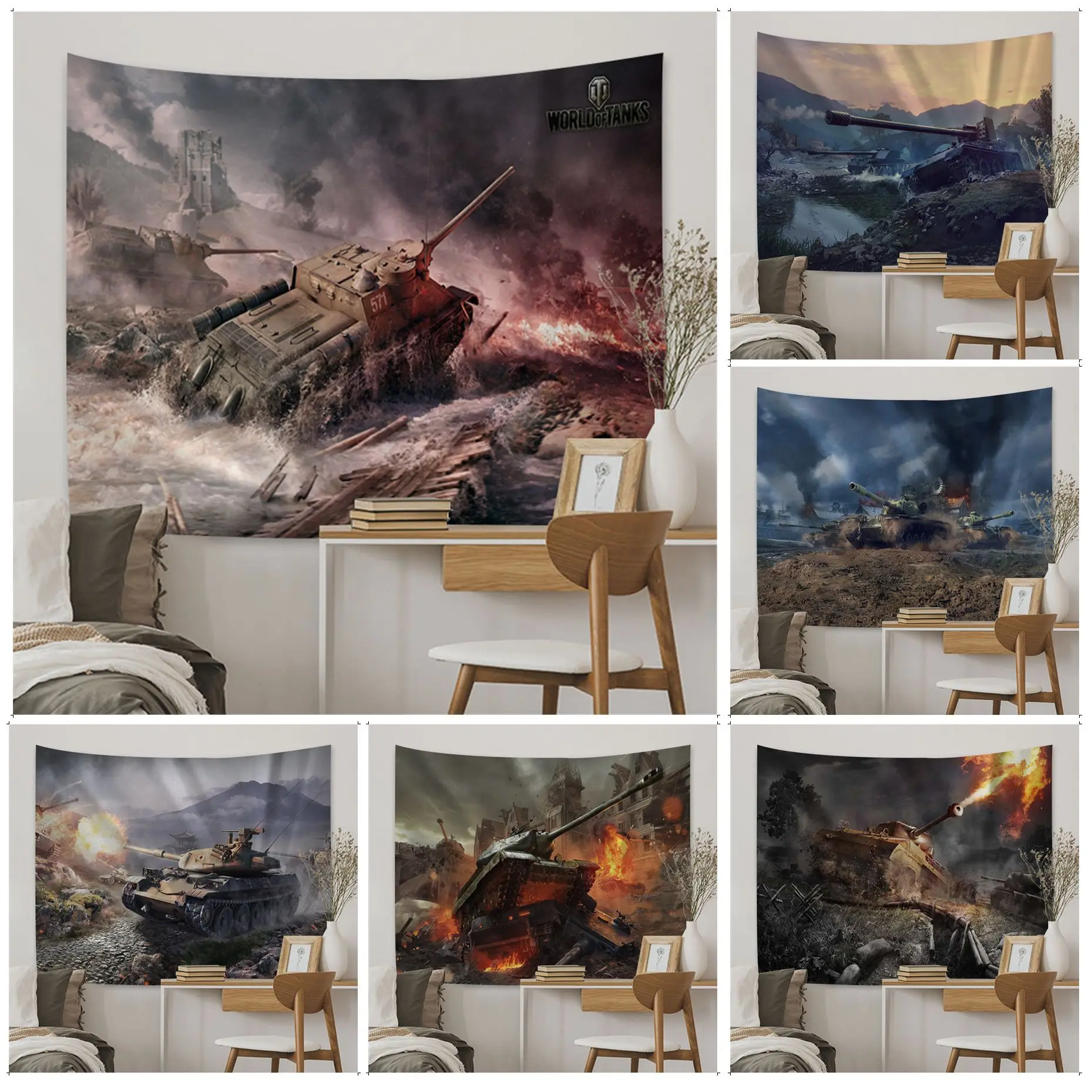 

World Of Tank Wall Tapestry Cheap Hippie Wall Hanging Bohemian Wall Tapestries Mandala Wall Art Decor