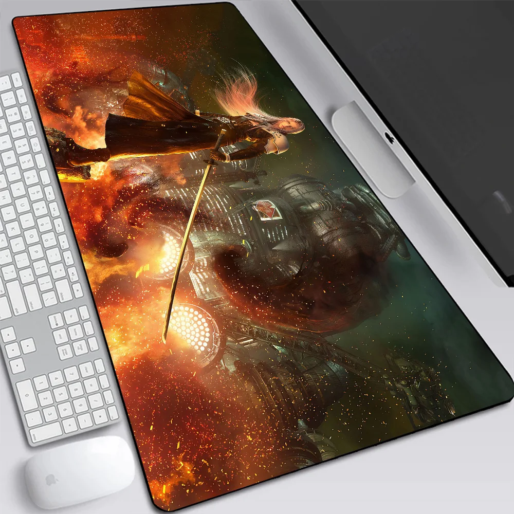Большой игровой коврик для мыши окончательная фантазия 7 дюймов компьютерный