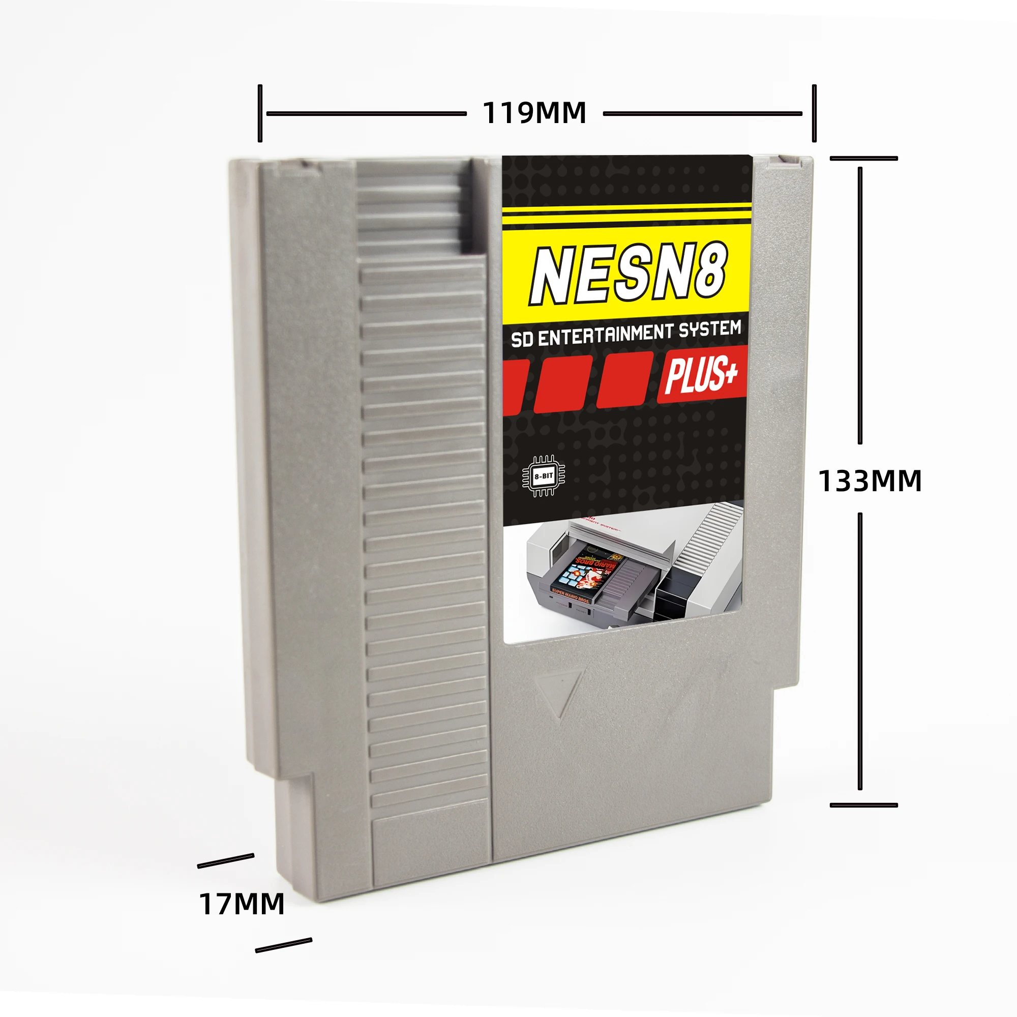 Фото Картридж REMANK N8 Nes 3000-IN-1 NESN8 N8 Plus Nes для аксессуаров для игровой консоли 8-битный картридж NES N8 НОВЫЙ корпус №3
