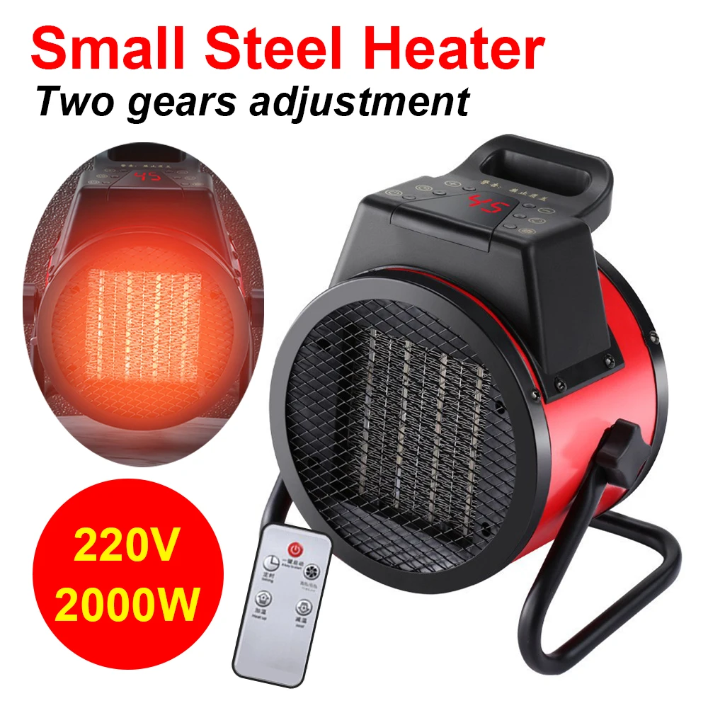 

2000W Electric Heater Thermostat Air Warmer Radiator Room Heater Fast Heat 2 Gear Adjust Overheat Protection Home Warmer Machine