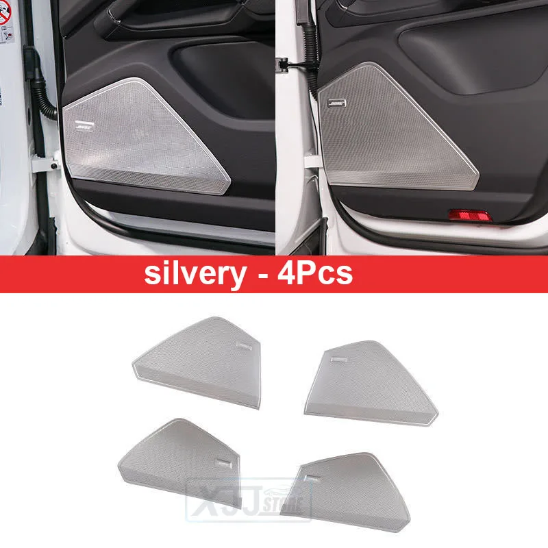 Подходит для Porsche Cayenne 2018 2020 2022 2023 2024, автомобильные аксессуары из нержавеющей стали, внутренние дверные динамики, звуковой сигнал, накладка, рамка