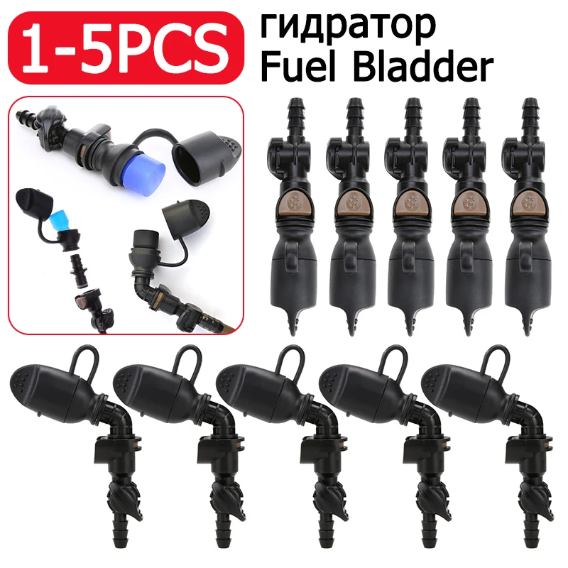 

1-5x мешки для воды, 110 градусов, быстросъемный силиконовый гидратационный клапан, мундштук, крышка пузыря воды, черный всасывающий клапан