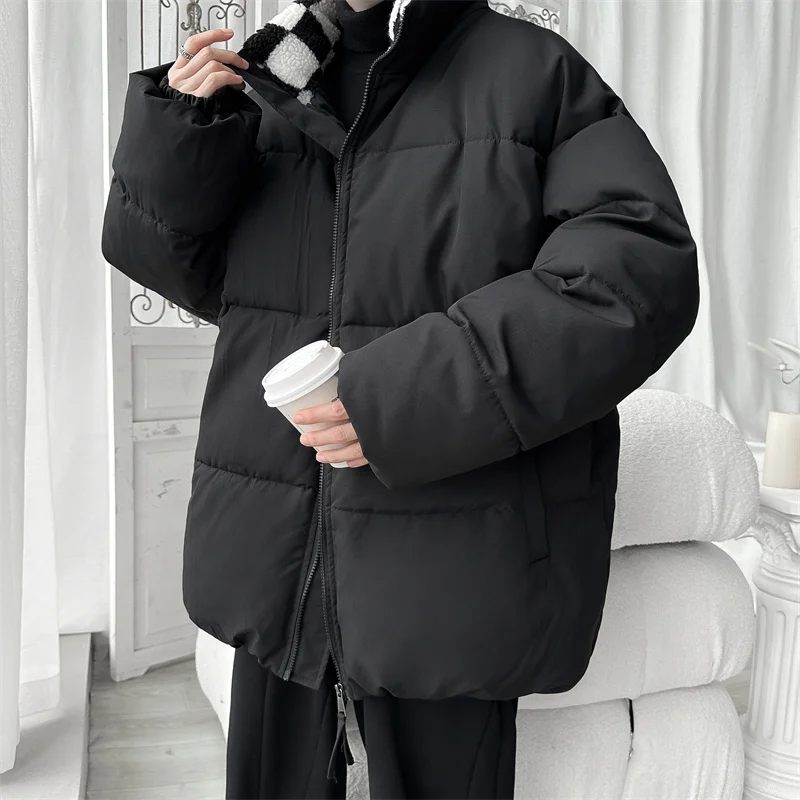 Winter Jacket Men Warm Fashion Thickened Down Jacket Men Korean Loose Thick Short Coat Mens Parker Clothes Large Size M-5XL