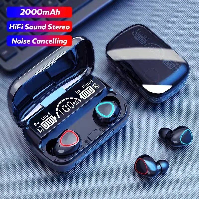 

M10 Air Plus TWS Bluetooth Earphones Wireless Earbuds 3500mAh Charging Box Mic Noise Cancelling 9D Hifi Stereo Bass For Xiaomi