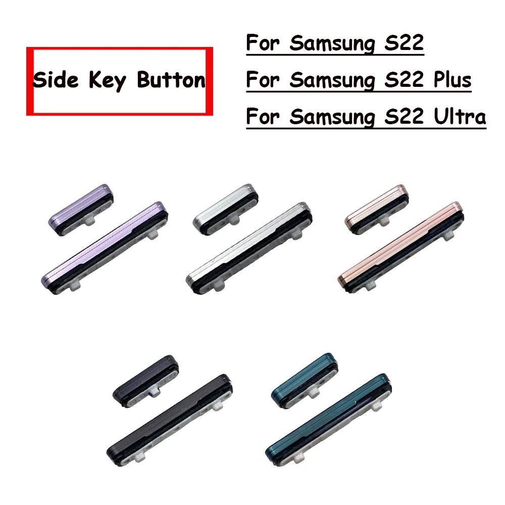 

Новая Боковая кнопка питания + кнопка регулировки громкости для Samsung Galaxy S22 Ultra S22 + Боковая кнопка регулировки громкости