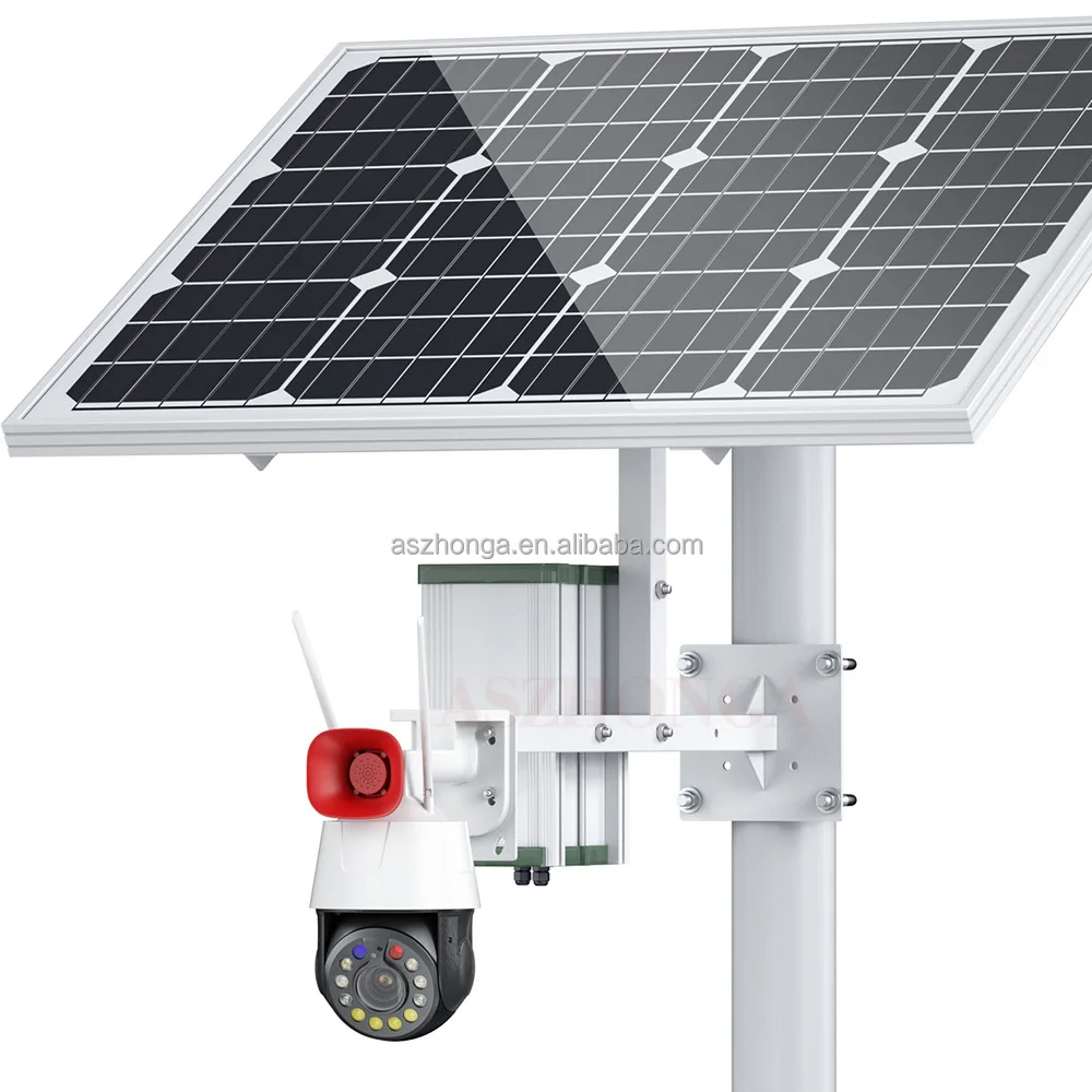 

80W 40AH Battery Solar Panel HD 5MP/8MP 33X ZOOM Security IP Camera Wireless 4G SIM Card Outdoor PTZ CCTV Surveillance Cam CamHi