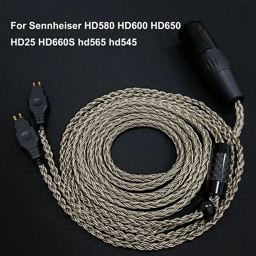OCC обновленный балансировочный кабель 2 5/4 4 мм 6 5 xlr стерео для наушников Sennheiser HD580