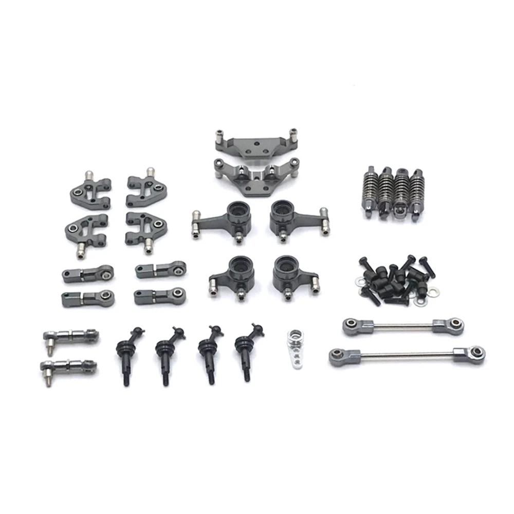 

Metal Full Set Upgrade Parts Swing Arms Shock Absorber Drive Shaft for Wltoys 284131 K969 K979 K989 P929 1/28 RC Car,4 Gray