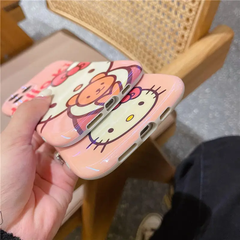 Чехол Hello Kitty для телефона Iphone 13 Pro Max 12 11 X XS MAX XR Blu-Ray мягкий чехол |
