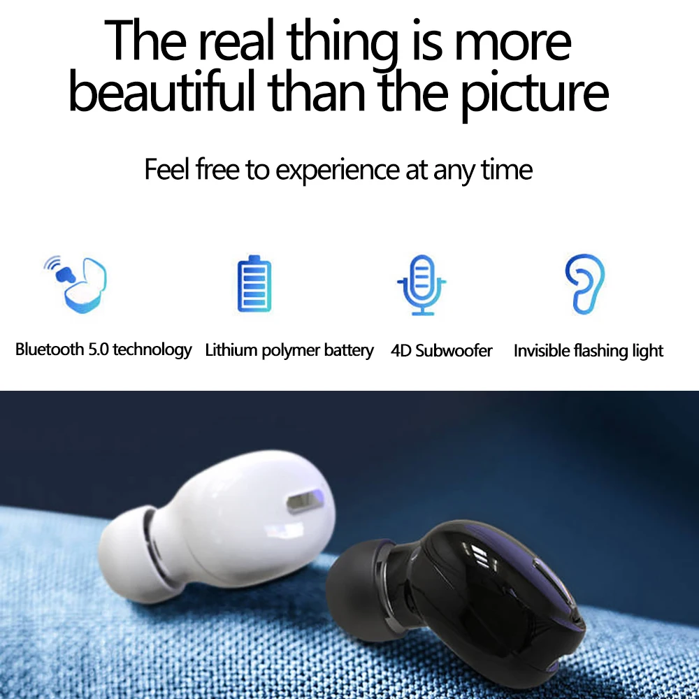 Беспроводные наушники с микрофоном для всех смартфонов спортивные Hands-free Bluetooth и |