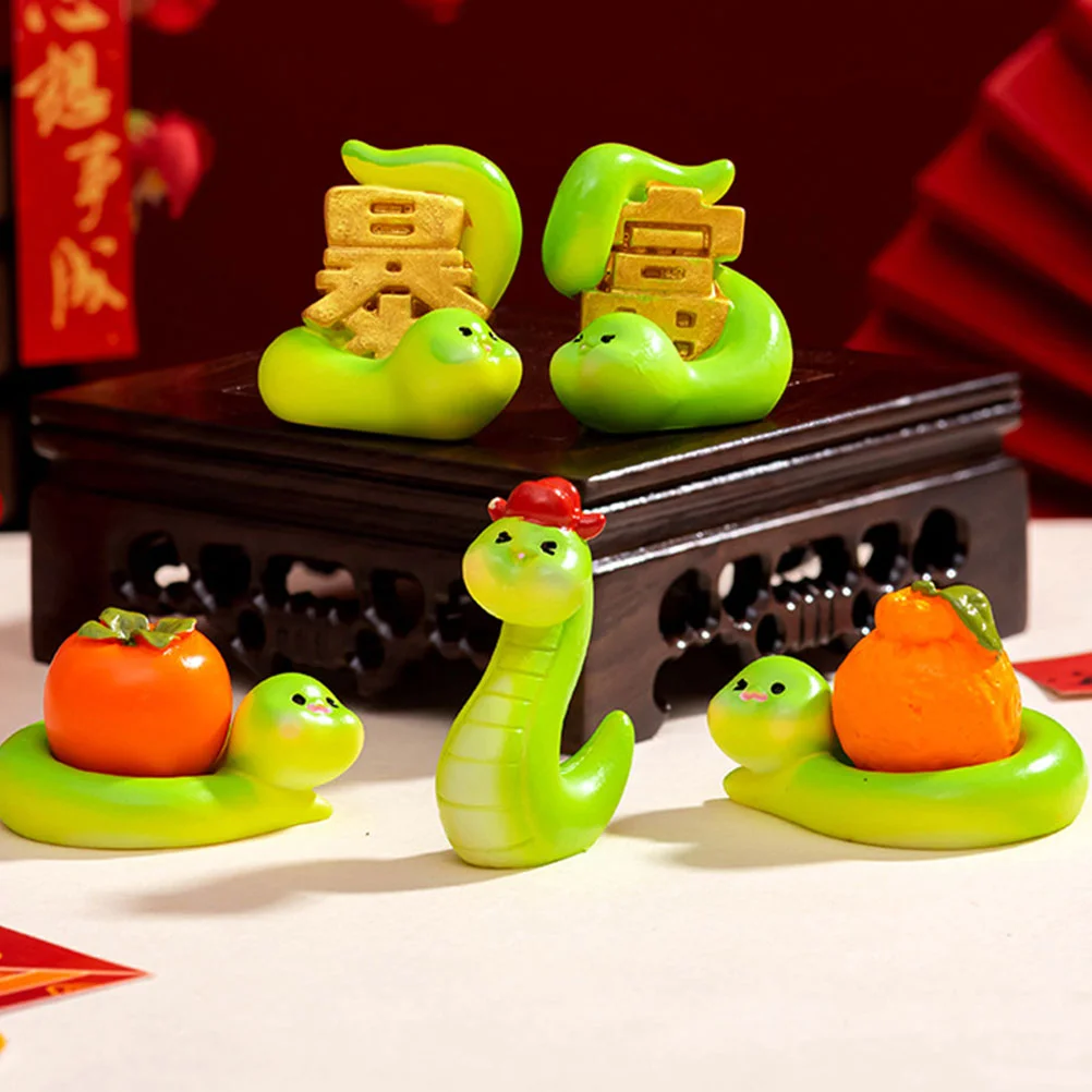 6 шт. микро пейзажная статуя из смолы украшения миниатюрные статуи на день