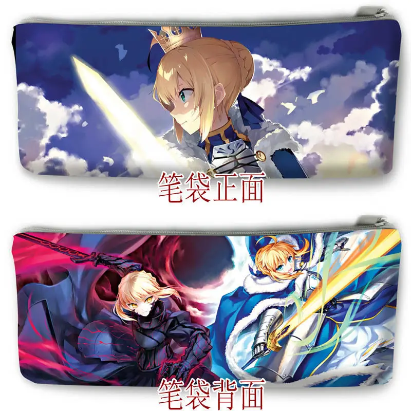 

Fate Pencil Bag Sakuragi Anime Pencil Cases Stationary Creative Anime Student Writing Lovely Office Supplies Stationery