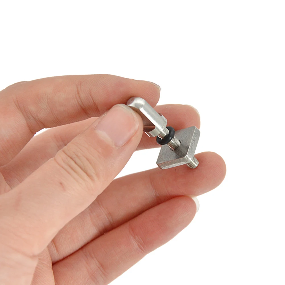 

2 Pcs Surfboard Tail Fin Screw Quick Fit Fin Nut Bolt 316 Stainless Steel For Sup Surf Etc. M4 With 0-type Washer
