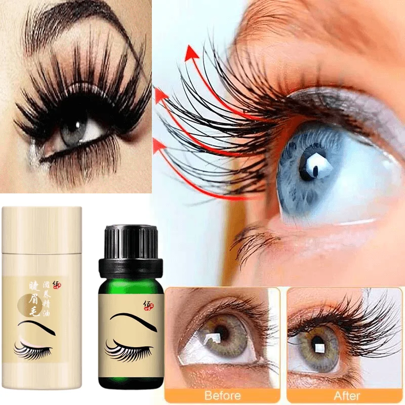 

100% Natural Castor Essence Oil Eyelash Growth Essential Oils Serum Hair Treatment Eyebrow Rapid Growth Liquid