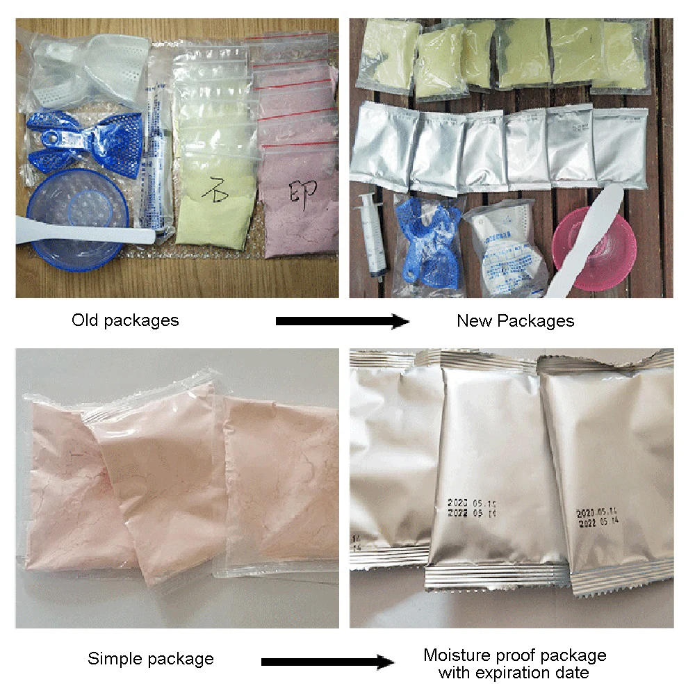 Custom Teeth Grillz Gesso Tooth Impression Powder For Tooth Grills Men Women Custom Grillz Mold-Made Item No Grillz