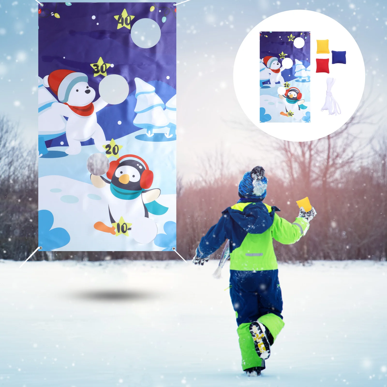 

Games Christmas Game Bean Target Sandbagpartyxmas Toy Throwingcornhole Baseballsetindoor Supplies Kit Birthday Decoration