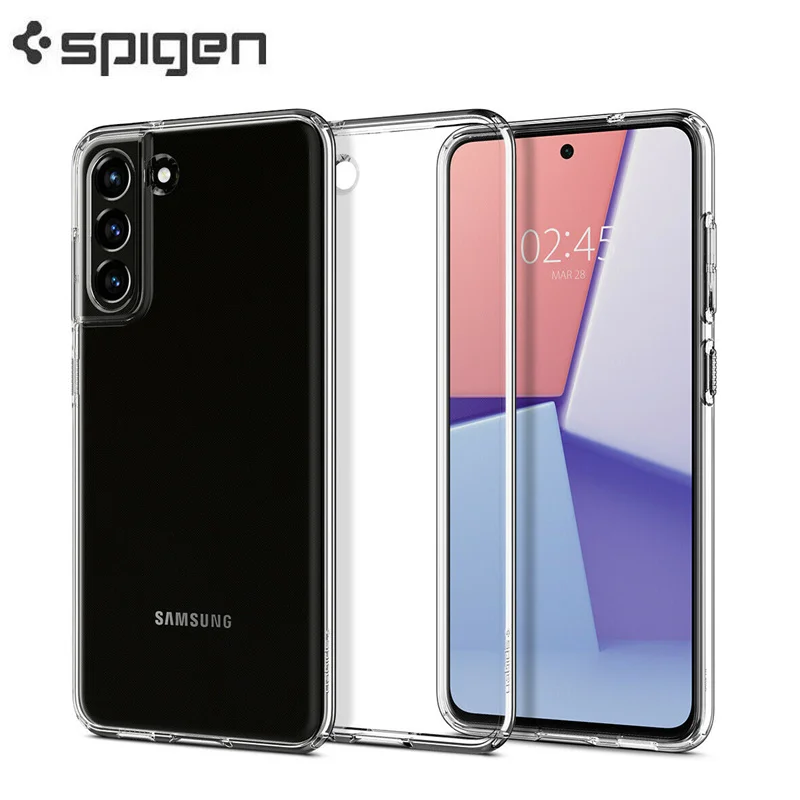 

Оригинальный корейский чехол Spigen с жидкими кристаллами для Samsung Galaxy S21 FE, противоударный Тонкий чехол, прозрачный чехол-накладка
