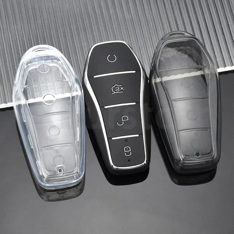 Брелок из ТПУ для BYD Atto 3 Han EV Dolphin Qin Song PRO Max Tang DM 2018 PLUS чехол с дистанционным