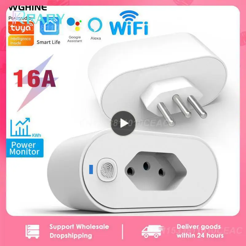 

Tuya Wifi Socket User Friendly Enhance Your Smart Home Control Alexa Google Smart Plug Compatible With Voice Assistants Durable