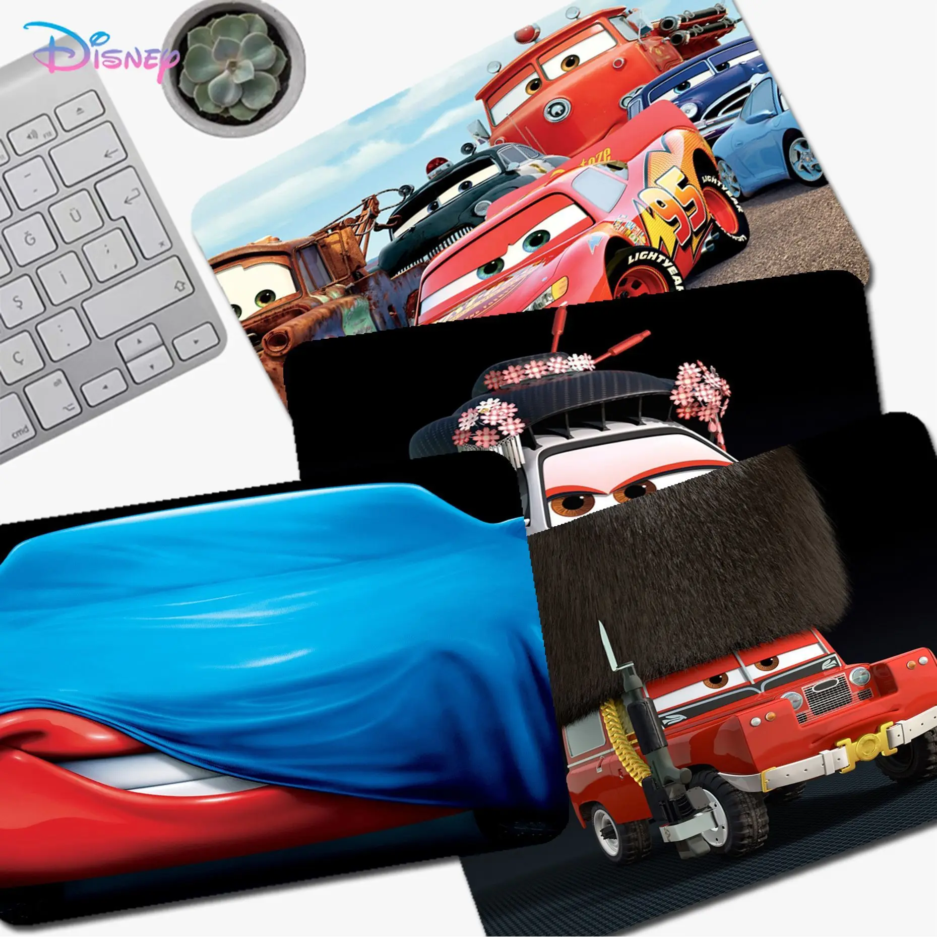 

Disney Cars Mousepad 20x25cm Desktop Desk Mat Kawaii Gaming Accessories Students Writing Pad Deskpad Home Decor