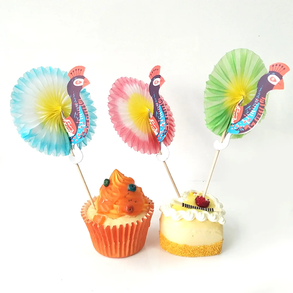 

25pcs Disposable Cocktail Toppers Artistic Picks Colorful Cupcake Toppers Party Supplies(Random Color)
