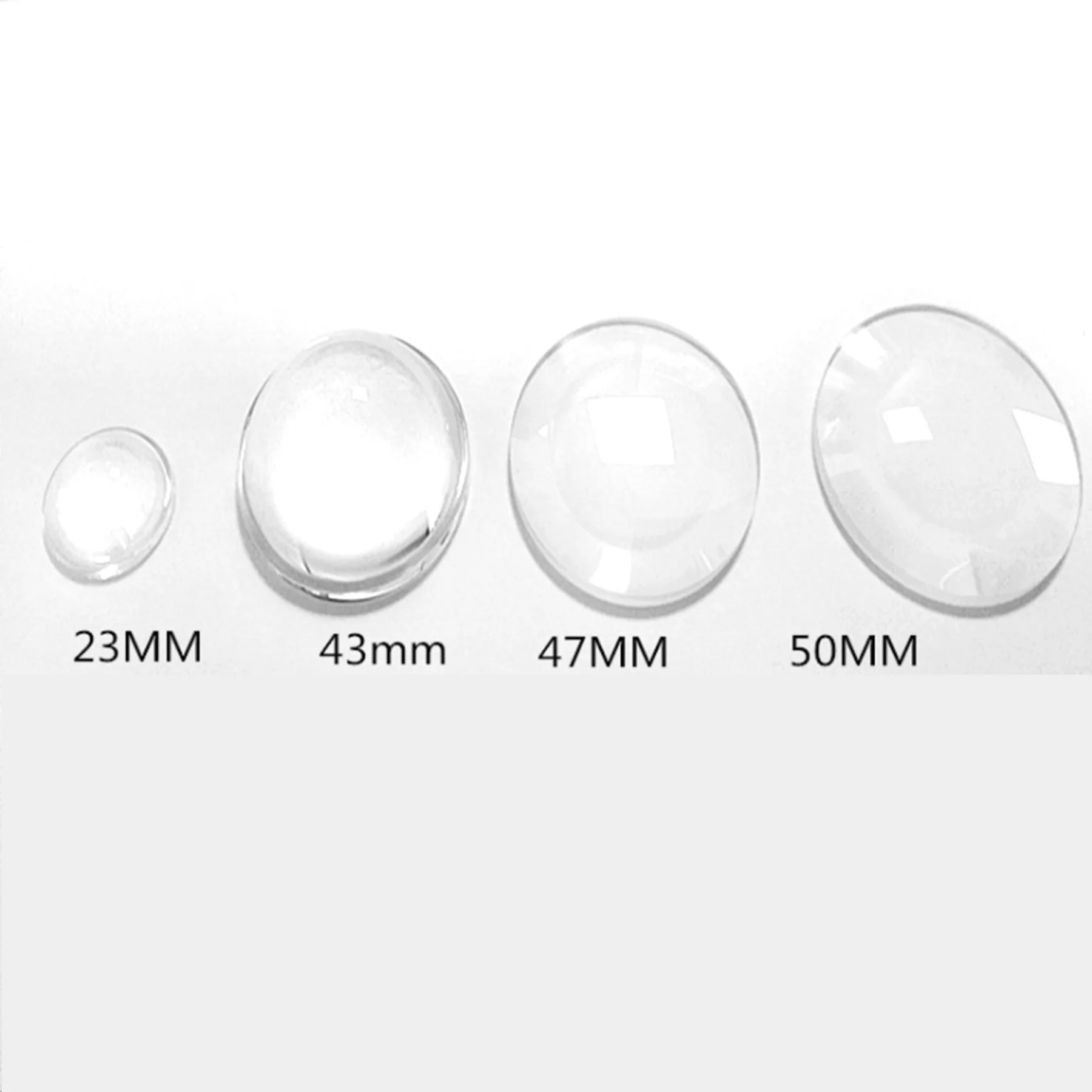 

4 PCS Total Size Round 23mm 43mm 47mm 50mm Optical Lens Magnifying Glass For Projection Lamp