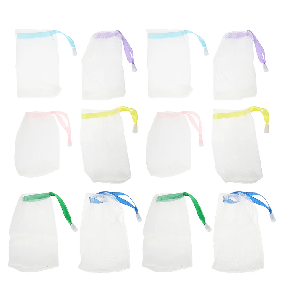 

Soap Bag Mesh Saver Exfoliating Bubble Pouch Netsack Face Holder Bags Scrubber Foaming Drawstring Nets Bathroom Pouches Bar Save