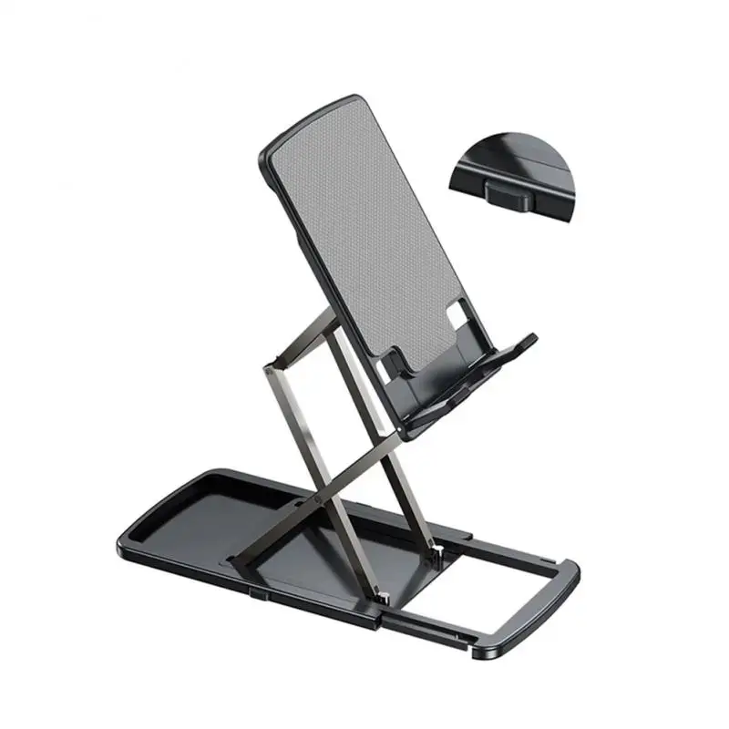 

Aluminum Desktop Phone Stand Folding Tablet Bracket Folding Holder Height Adjustment Lifting Bracket Phone Accessories Stable