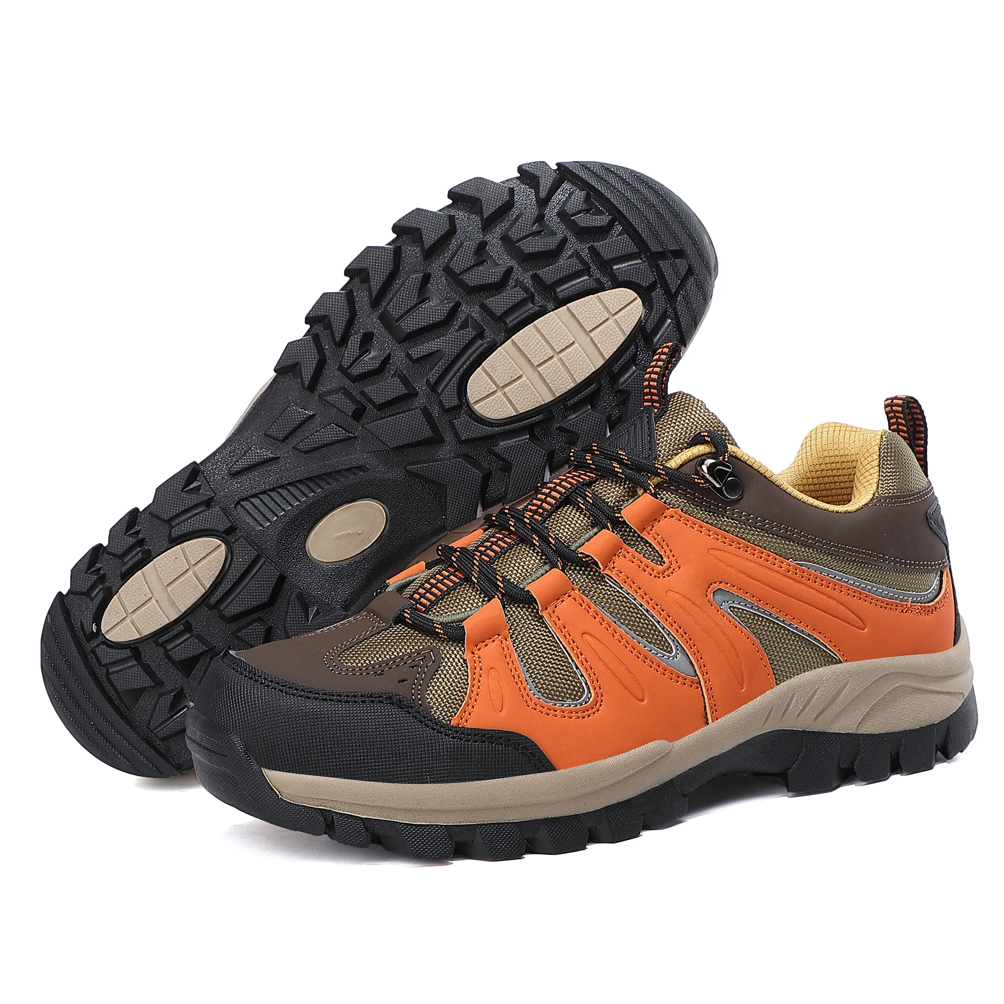 HIKEUP Men Trekking Sneakers Comfortable Waterproof Elevated shoes High Quality Running Shoes Hiking Shoes Male Shoes New Design