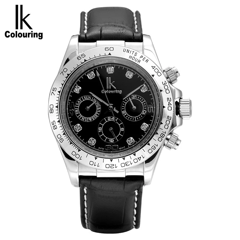 IKcolouring 2022 New Brand Men's Watches Automatic Mechanical Classic Retro Business Sports Watches Reloj Hombre