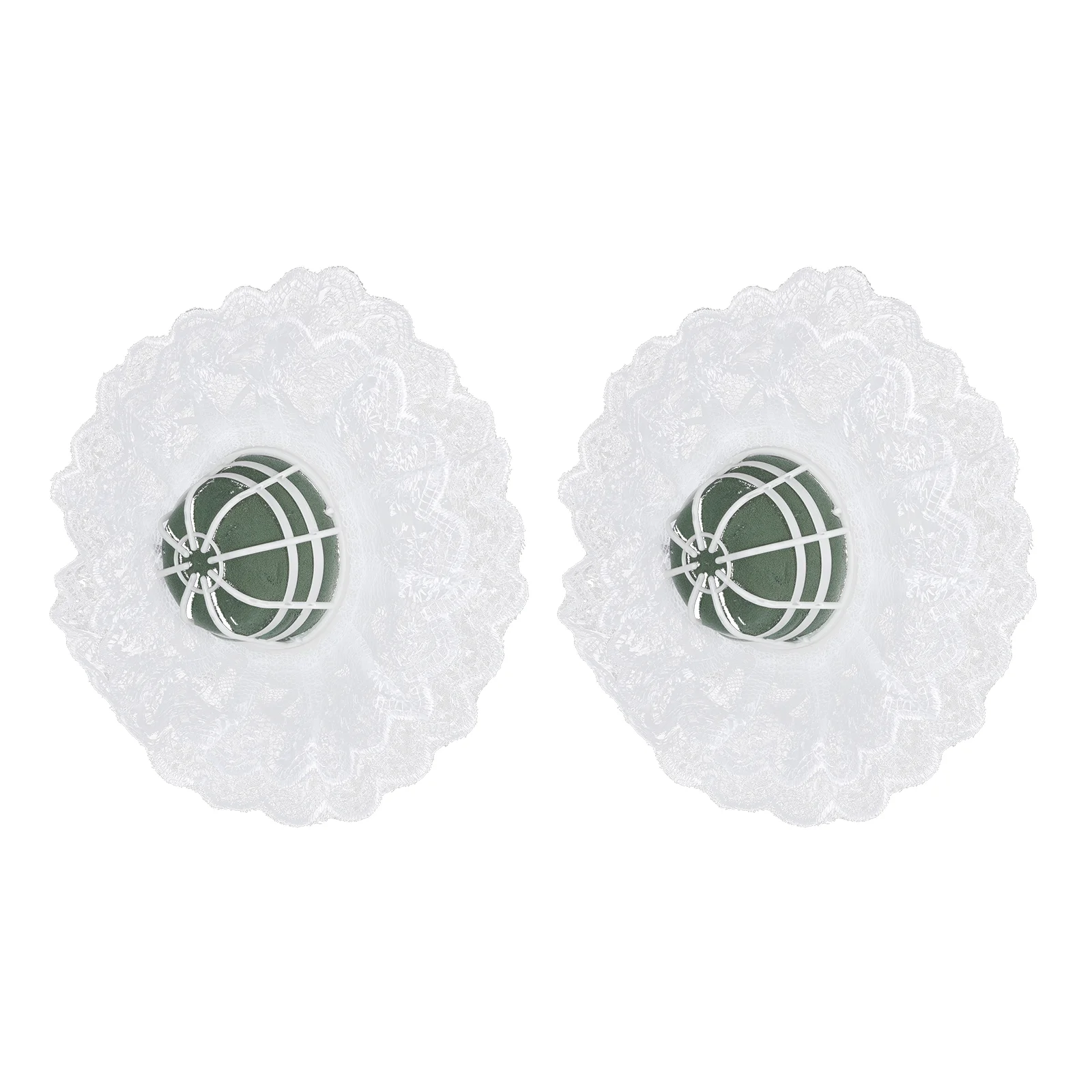 

Bouquet Holder Wedding Flower Floral Handle Holders Foambridal Arrangement Collar Supplies Lace Bride Flowers Diy Handles Silk