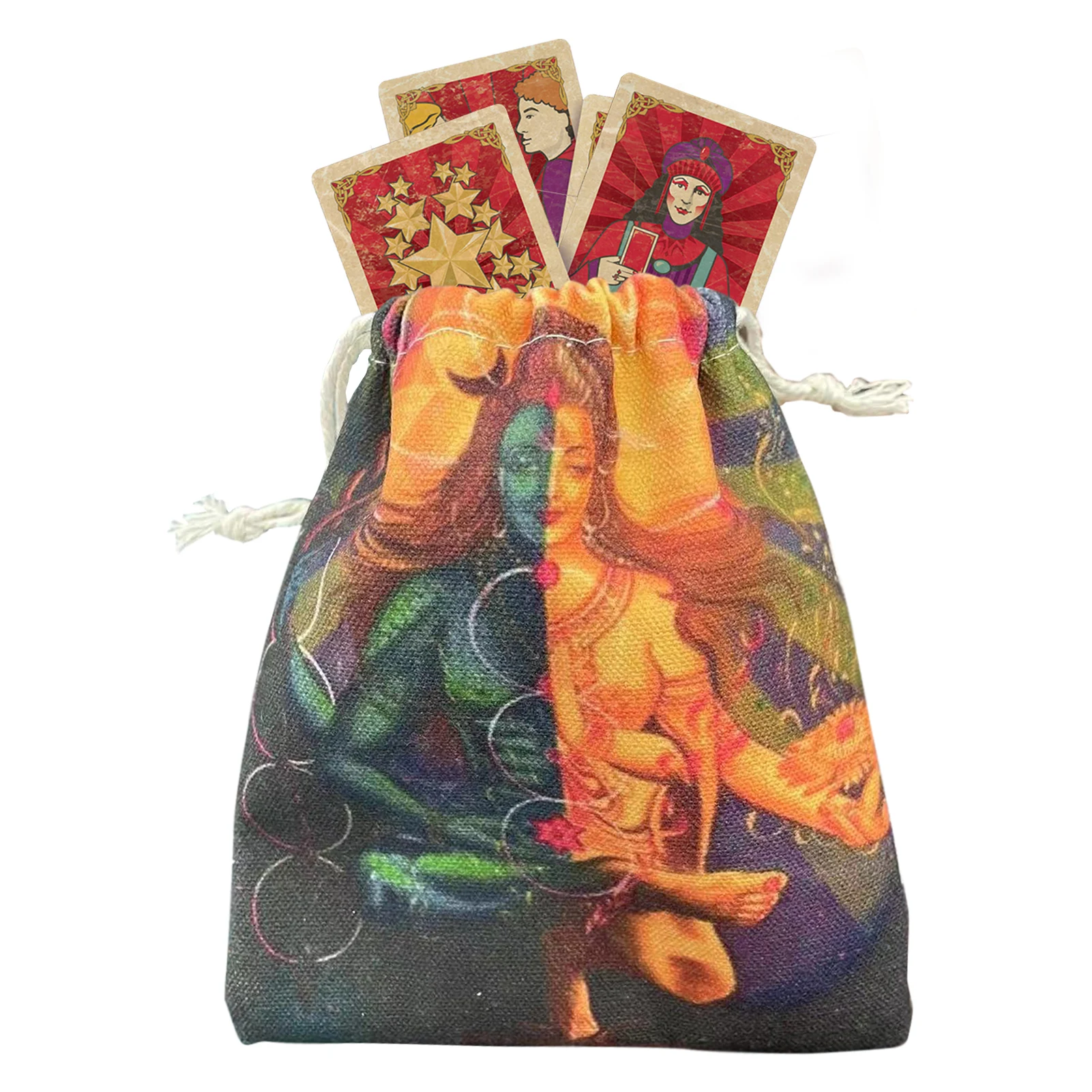 

Tarot Storage Pouch Soft Tarot Deck Bag With Drawstring 13cmx18cm Tarot Themed Jewelry Drawstring Gift Bags For Runes Tarot