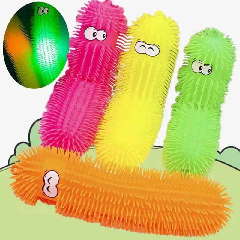 

Эластичная игрушка-антистресс в форме гусеницы, червя