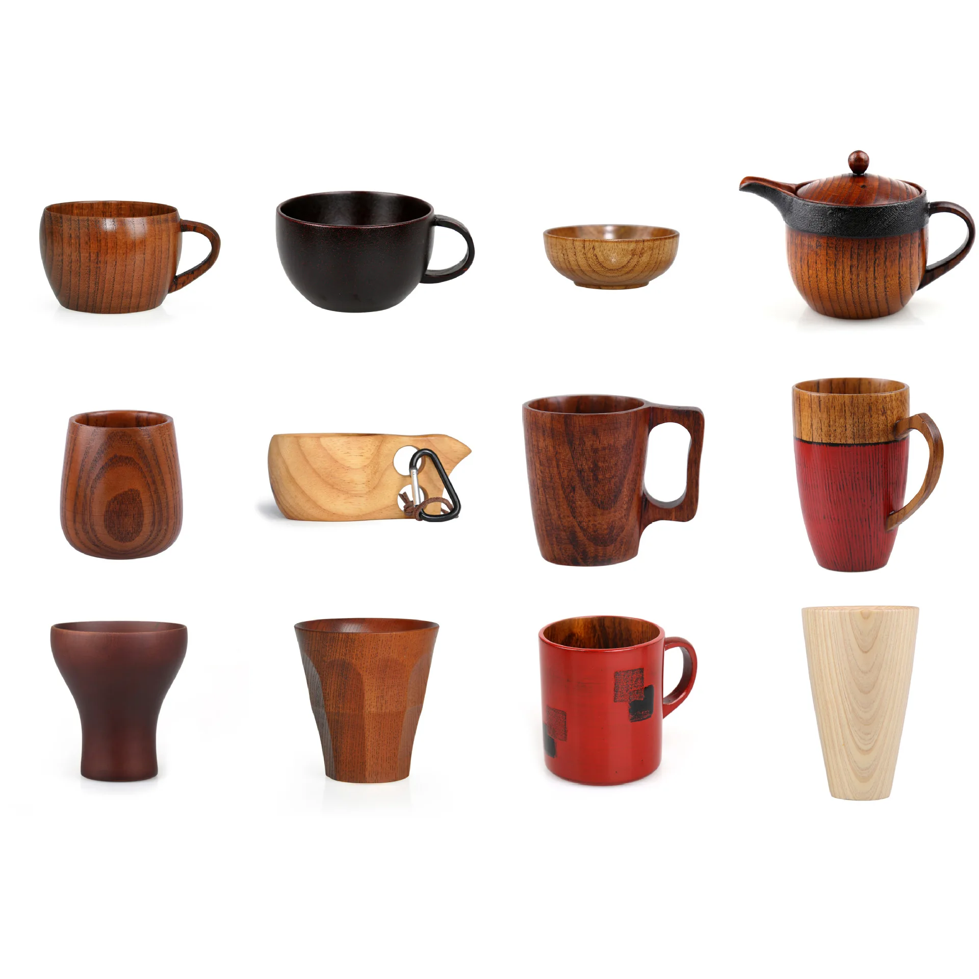 

Simple Wooden Mug Vintage Coffee Cups Water Cups Teapots European Tea Cup Whiskey Cup