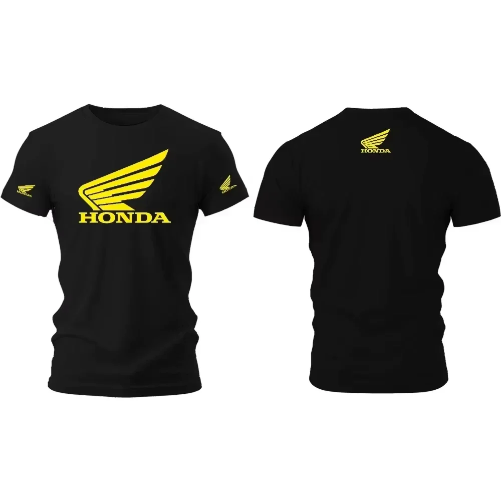 

Футболка унисекс с логотипом Honda Classic White Wing, спортивный топ для любителей мотоциклов и автомобилей