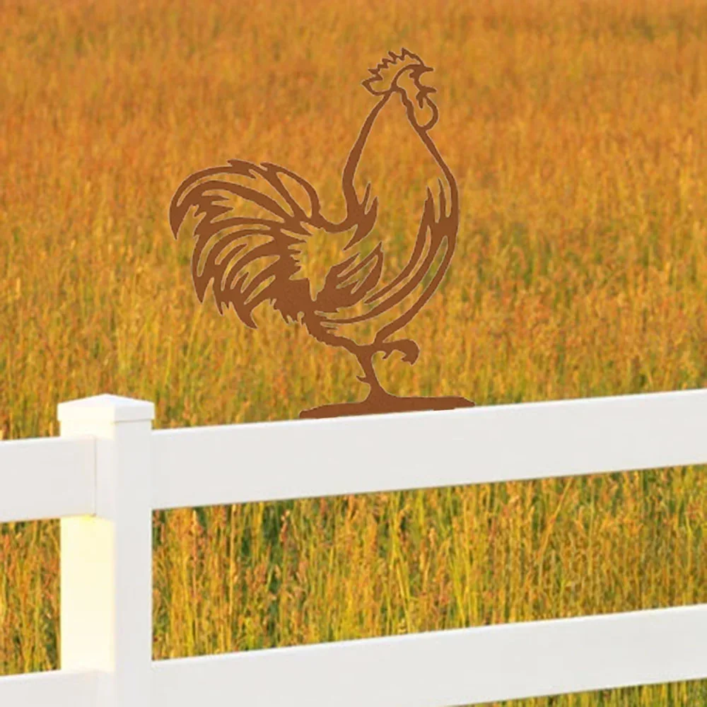 Персонализированный металлический топпер для почтового ящика Петух — улучшите