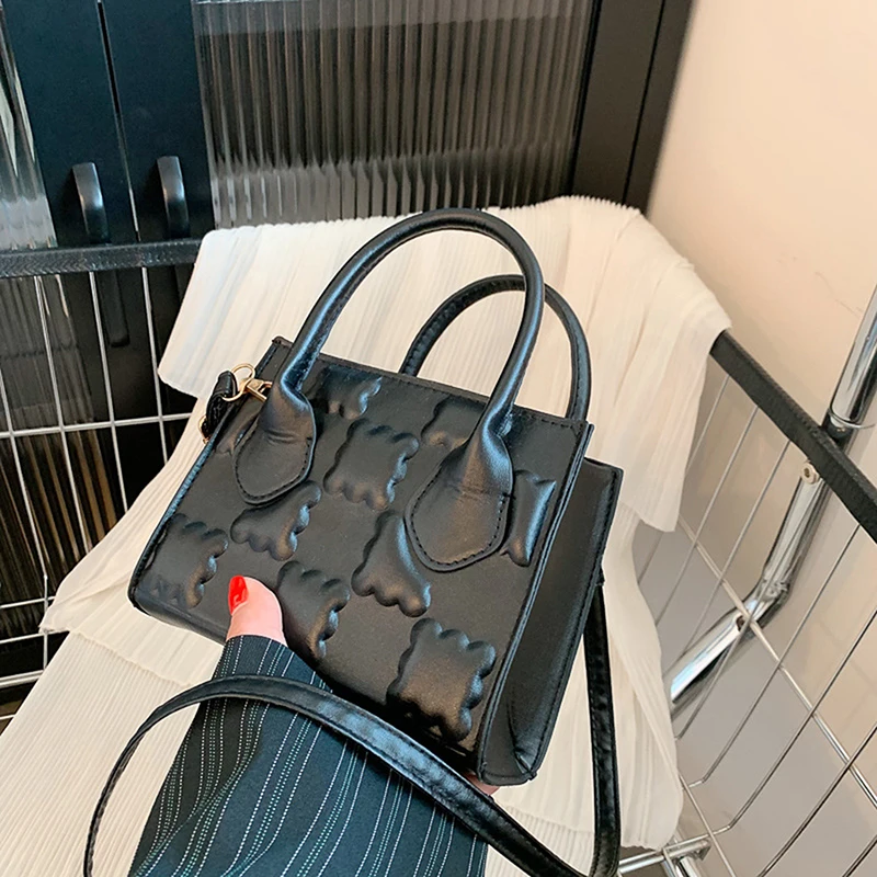 

Женская сумка через плечо из ПУ кожи, с тиснением