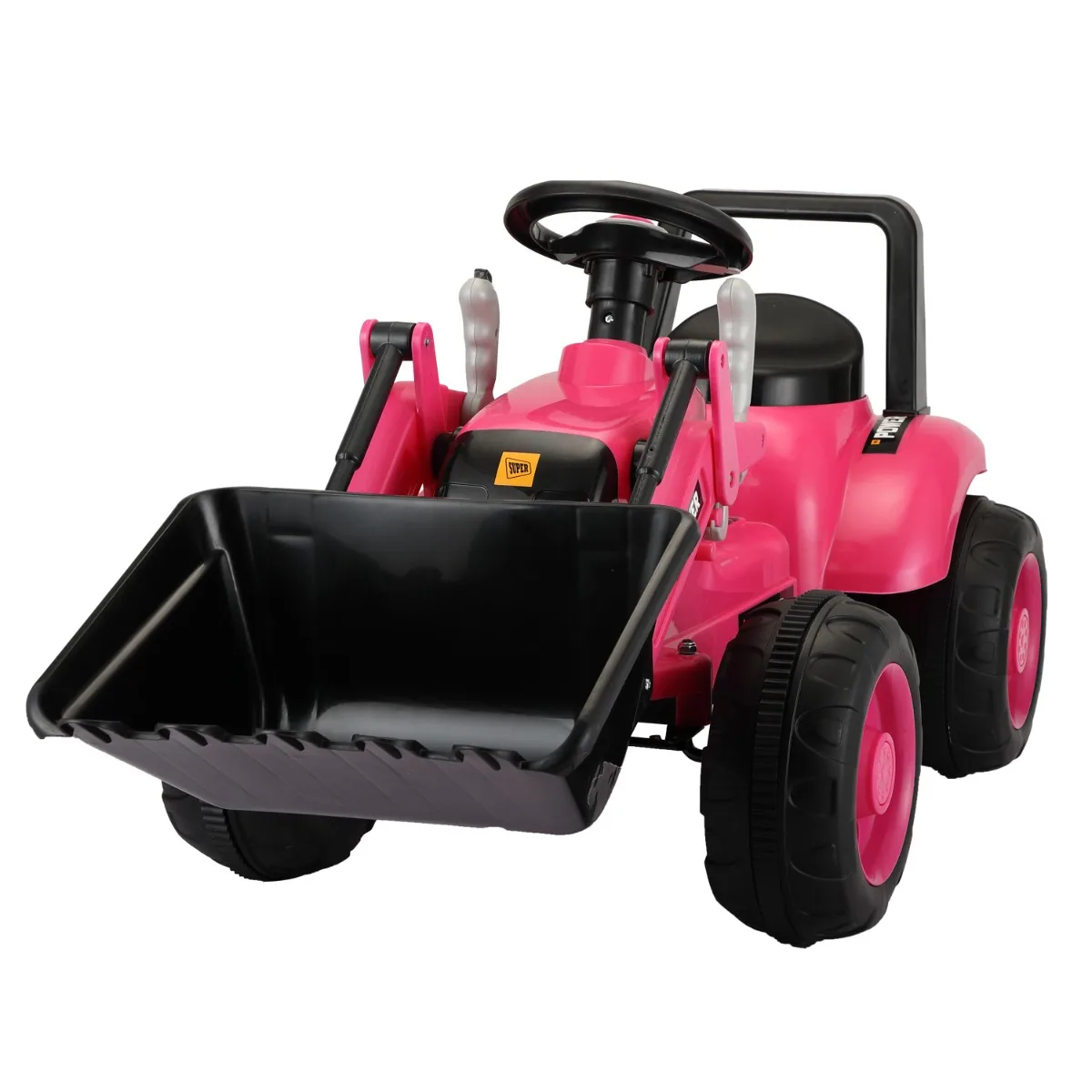 

Kids Ride On Excavator Digger 6V Battery Powered Tractor with Digging Bucket