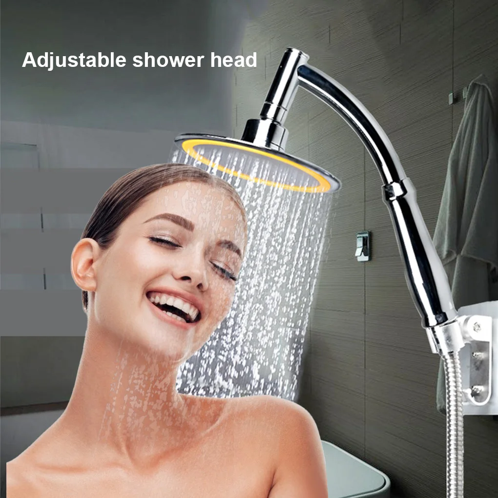 

6 Inch High Pressure 360 Adjustable Large Round Big Rainfall Sprayer Bathroom Hand Held Shower Head