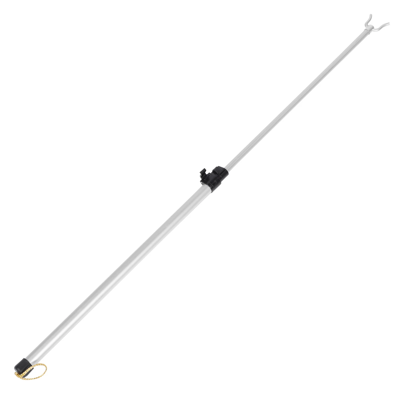

White Shower Curtain Hooks Clothes Rail Retractable Clothesline Pole Alloy CD Simple Aluminum Home Supplies
