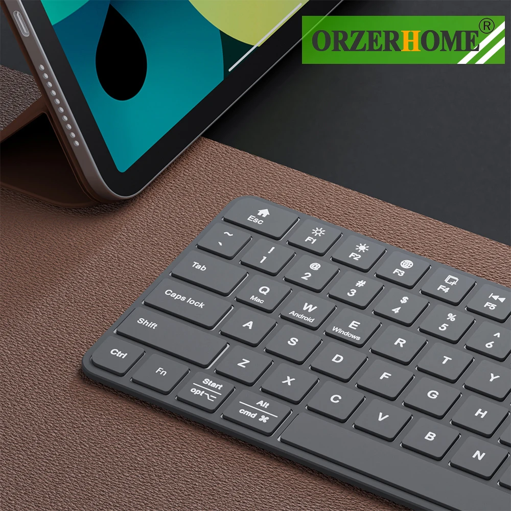 

Беспроводная Bluetooth-клавиатура ORZERHOME, миниатюрная перезаряжаемая клавиатура с 78 клавишами, Bluetooth 5,0 для мобильного телефона, планшета, ноутбу...