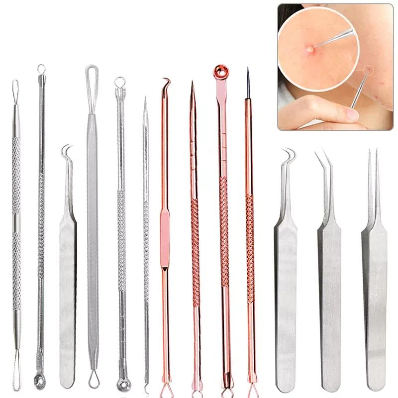 

Nose Blackhead Remover White Head Black Head Tool Pimple Comedone Extractor Skin Care Acne Removal Needle Stainless Steel