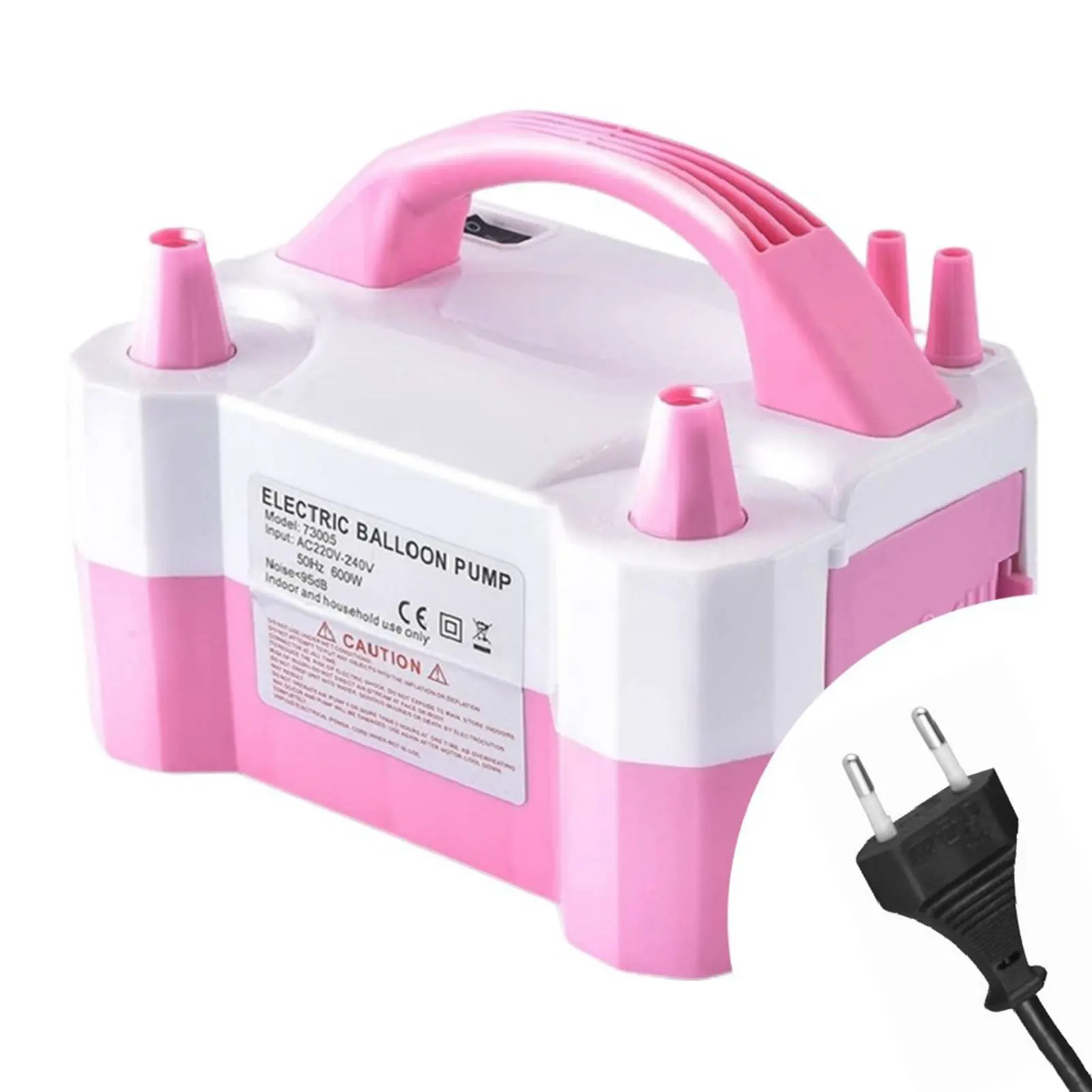

Dual Nozzle Balloon Blower Effort Saving Party Balloon Blower for Various Festival Party Use