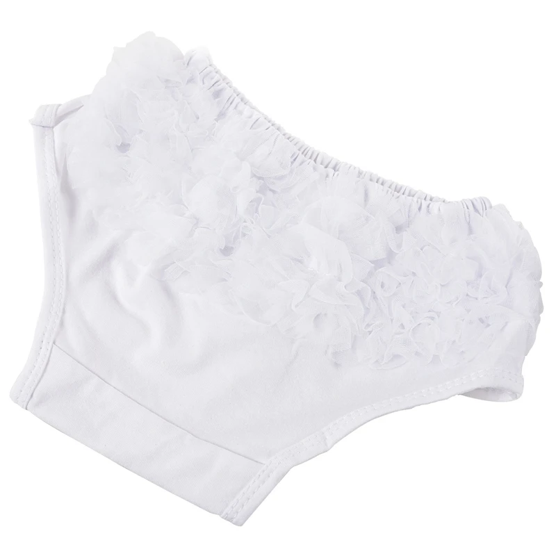 2X White Baby Girl Ruffle Bloomers Panties Diaper Cover Image S images - 6