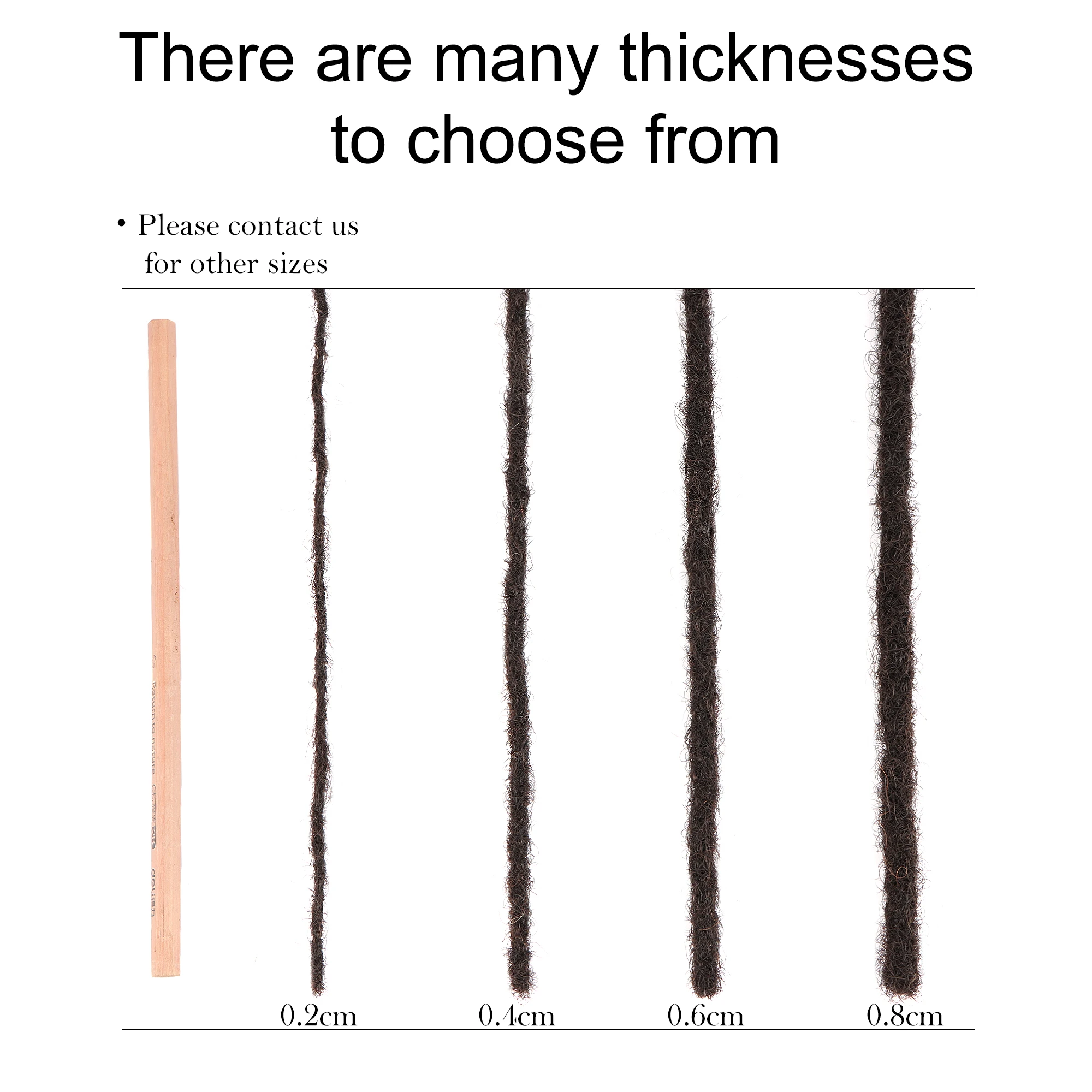 Orientfashion Дреды из человеческих волос Loc Extensions Kinky Straight cabelo humano