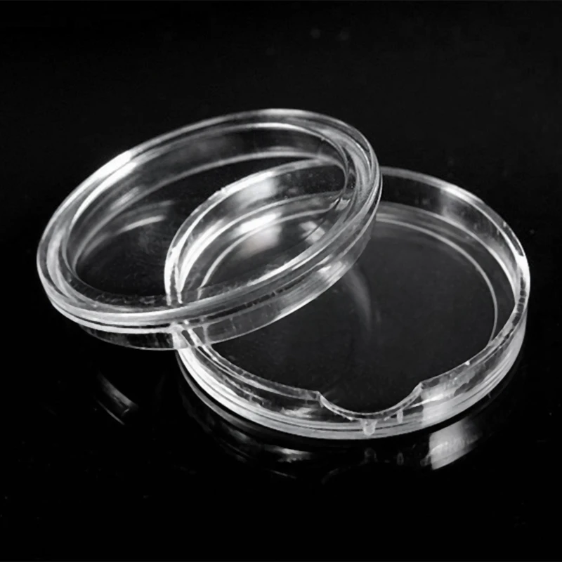 

200Pc/Set 45Mm Clear Round Plastic Coin Protector Container Money Storage Box Money Pence Holder Case Collectibles Gifts