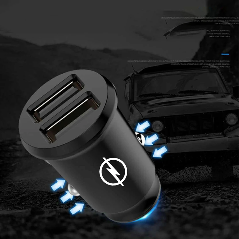 Автомобильные зарядные устройства 2 порта быстрой зарядки для Opel Astra j Insignia g Corsa Zafira b Mokka Vivaro Meriva Аксессуары для интерьера.