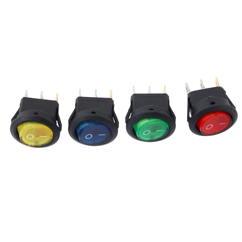 

20 X 12V LED Illuminated Rocker On-Off Toggle SPST Switch Dash Light Car Boat