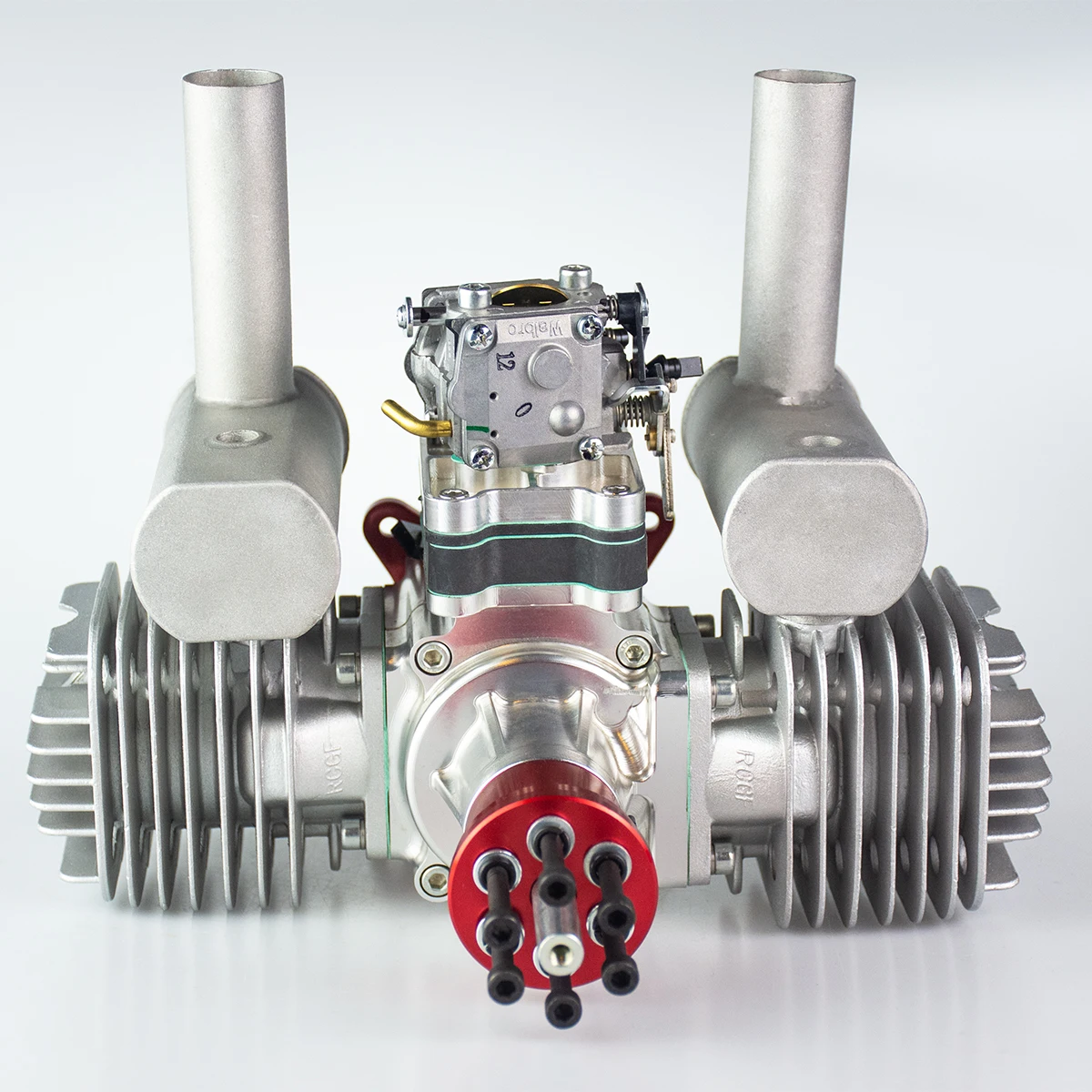 

VVRC RCGF 120cc Twin Cylinder Petrol/Gasoline Engine Dual Cylinder with Muffler/Igniton/Spark Plug for RC Model Airplane
