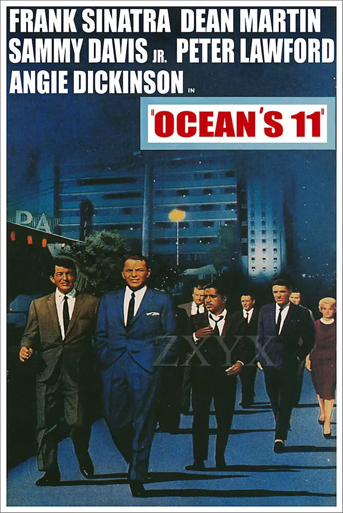 Винтажный плакат с изображением крысы Дина Мартина Фрэнка Синатры океан 11